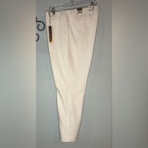 Express Columnist Mid-Rise Ankle Pant, NWT Current Retail $80, in Ivory, Size 16